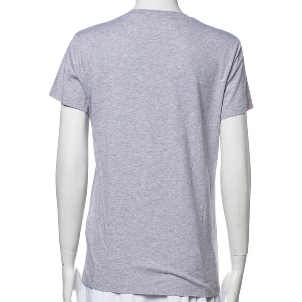 Balmain Heather Gray Tee with Green Lettering - Picture 3 of 5